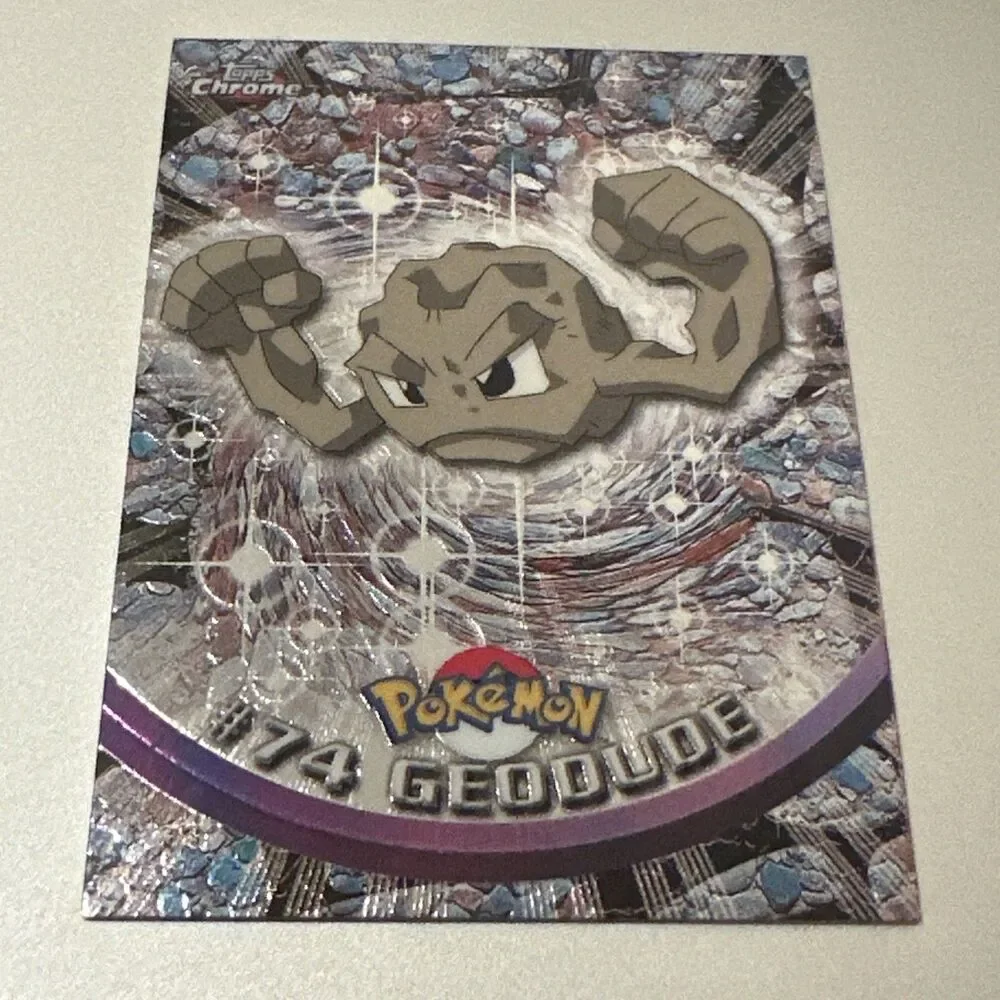 2000 Topps Chrome Pokemon: Geodude #74 - NM